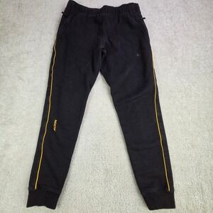 Nike x Drake NOCTA Black Yellow Striped Fleece Sweatpants Men's Medium